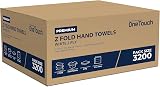 A406 Z Fold Paper Towels White Interfold 2 Ply Embossed 3200 Sheets view 2