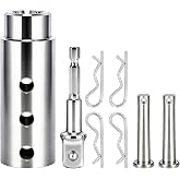 LKJNB Trailer Jack Drill Adapter Heavy Duty, Landing Gear Drill Adapter | Drill Adapter for Trailer Gearbox, Fit 1 Inch Drive Shaft, RV Camper Trailer Jack Drill Attachment with 1/2 Inch Socket Bit