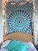 Blue Tapestry Wall Hanging Hippy Boho Mandala Tapestries Indian Bohemian Bedspread Hippie Beach Blanket Coverlet - Plush Decor