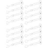 Eakxnig 18G 16G Flat Back Clear Earrings for Sports Nose Studs Silicone Plastic tragus conch cartilage Retainers Monroe Medusa Lip Ring Stud Labret Piercing for Work Surgery 6mm 7mm 8mm 9mm 10mm 12mm