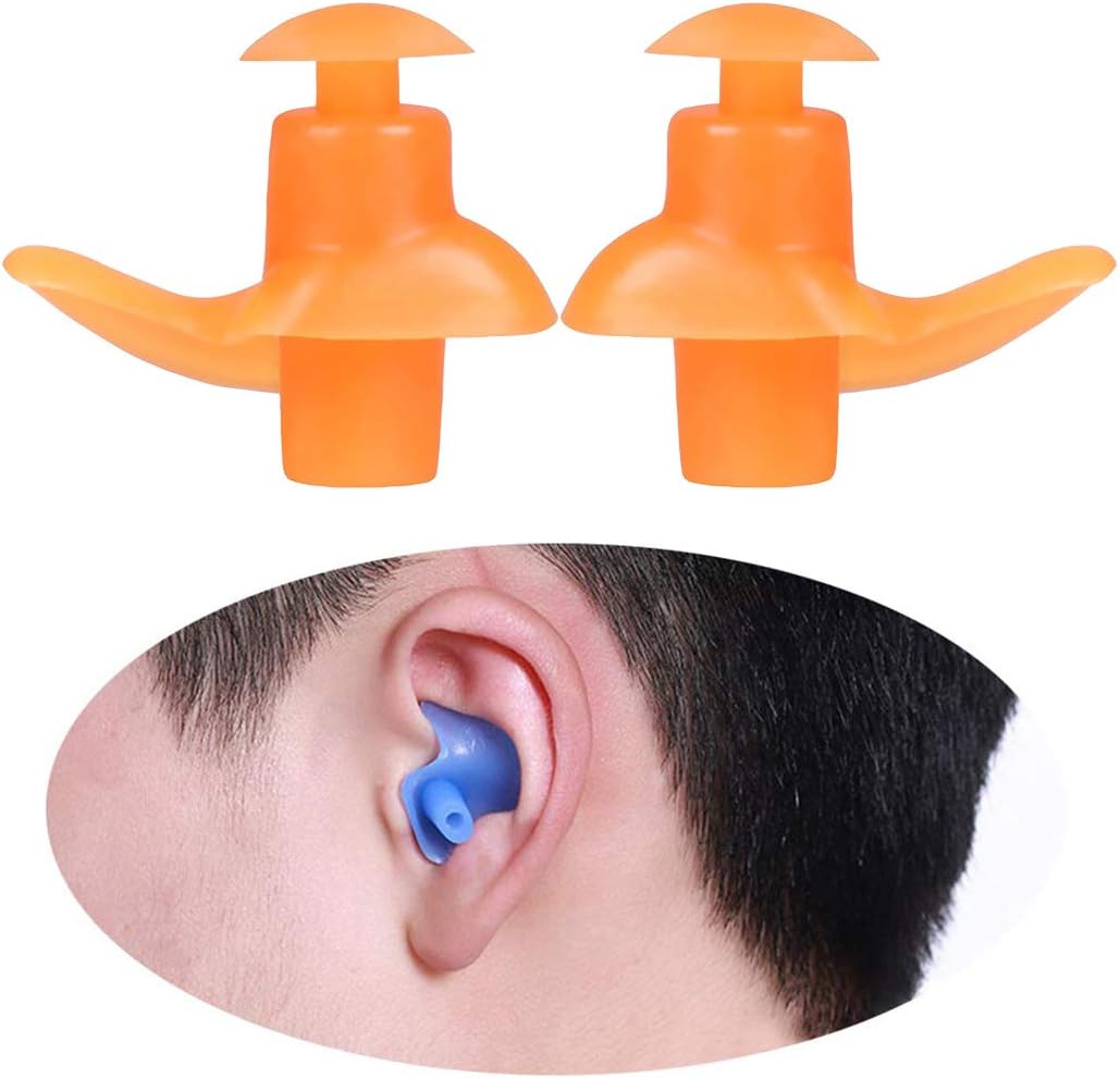 1 Paar wasserdichte SilikonSchwimmohrstöpsel für Erwachsene Schwimmer Kinder Tauchen Weiche
