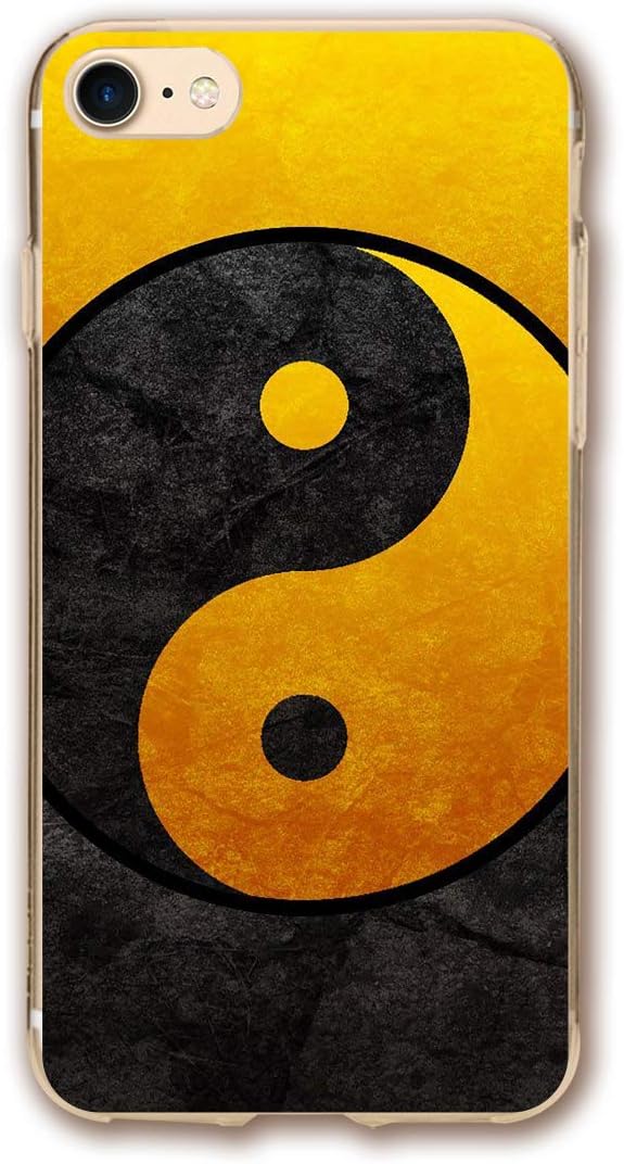 iPhone 8 Case/iPhone 7 Case Yin Yang Gold Sturdy Phone Cover Cases Shockproof Protective