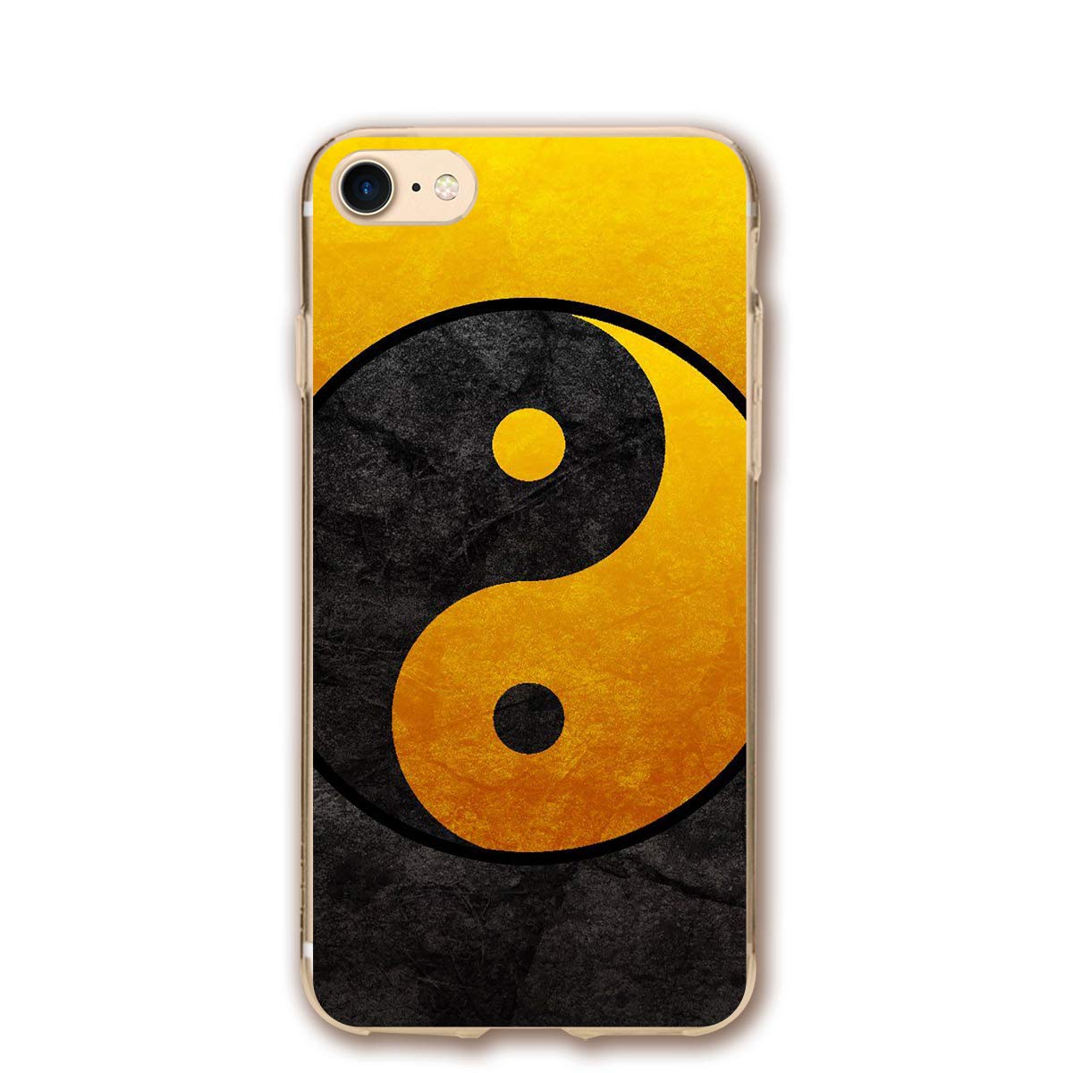 iPhone 8 Case/iPhone 7 Case Yin Yang Gold Sturdy Phone Cover Cases Shockproof Protective