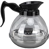 Miskall Replacement Coffee Pot, Coffee Machine Replacement Pot, 1.2QT ABS Universal Coffee Maker Pot with Comfortable Handle and Tight Fit Spout for Coffee Machine Stove