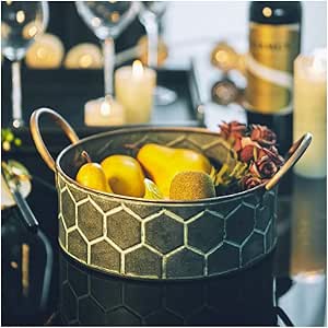 Canasta de frutas Canasta de frutas de estilo pastoral de hierro