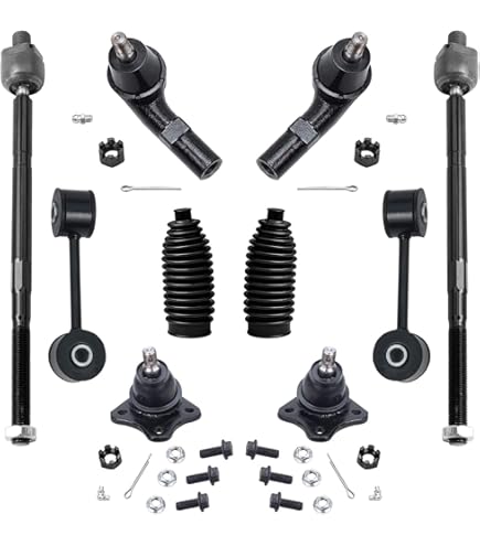 BOXI 2pc Front Outer Tie Rod End Links For Volkswagen Beetle, Golf, Jetta 1998-2010 Models | ES3525 ES3524