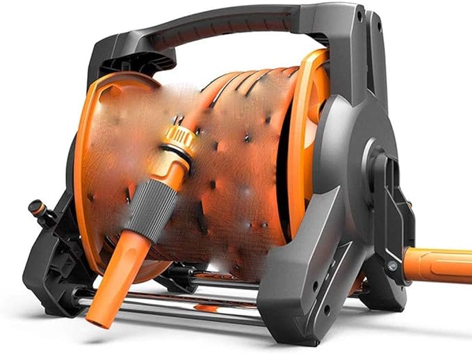 LPCMLS Portable Retractable AirHoseReel Pneumatic Hose