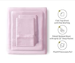 Lanest Housing Silk Satin Sheets, King Size Satin