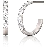 Limerencia G23 Pure Titanium Hypoallergenic Hoop Earrings for Women Sensitive Ears