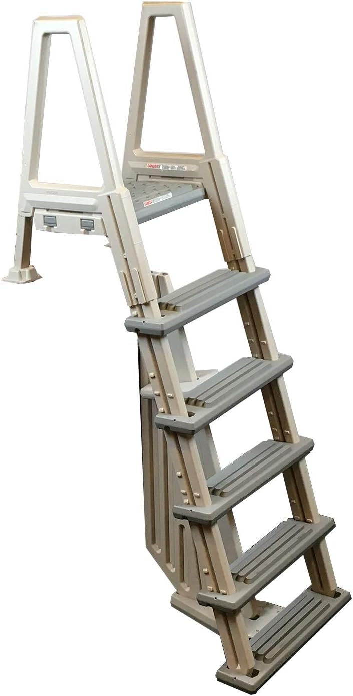 CONFER 6000X HEAVY DUTY INPOOL LADDER FOR DECKS FROM 42IN TO 56IN HIGH : Garden & Outdoor