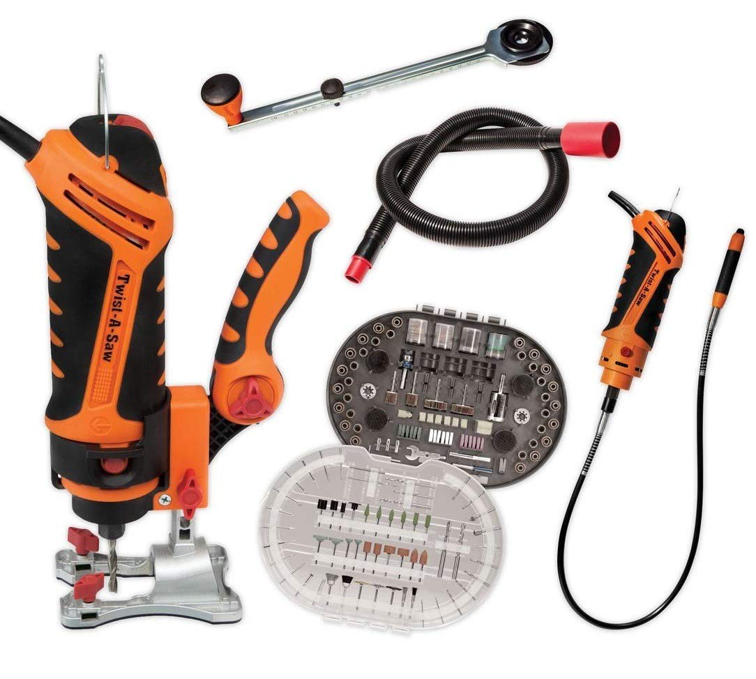 artek twist a saw deluxe kit by the renovator with 287 piece accessory kit multipurpose saw