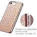 iPhone 8 Case, iPhone 7 Case, MIRACASE Bling Sparkle Dual Layer Shockproof Hard Cover Soft Bumper Girls Women Protective Glitter Case for iPhone 7 /8 /6 /6S (4.7