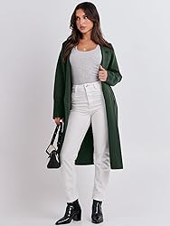 ANRABESS Long Cardigans for Women Lapel 2023 Fall