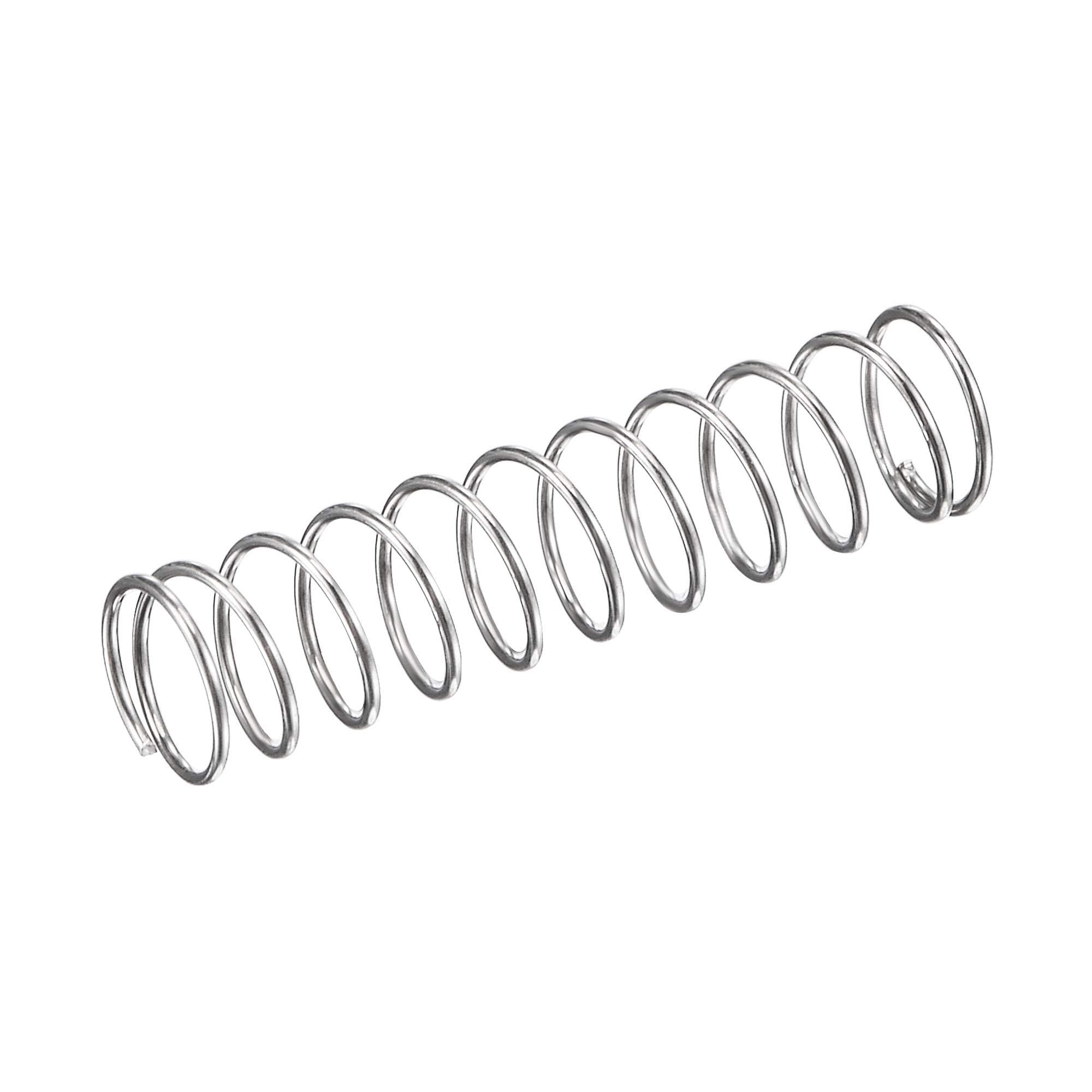 TOP-VIGOR 30Pcs Compression Spring, 5mm OD,0.4mm Wire Size,20mm Free Length Dual Extended Durable Dual Hook Tension Spring for Furniture Screen Doors Repair Projects