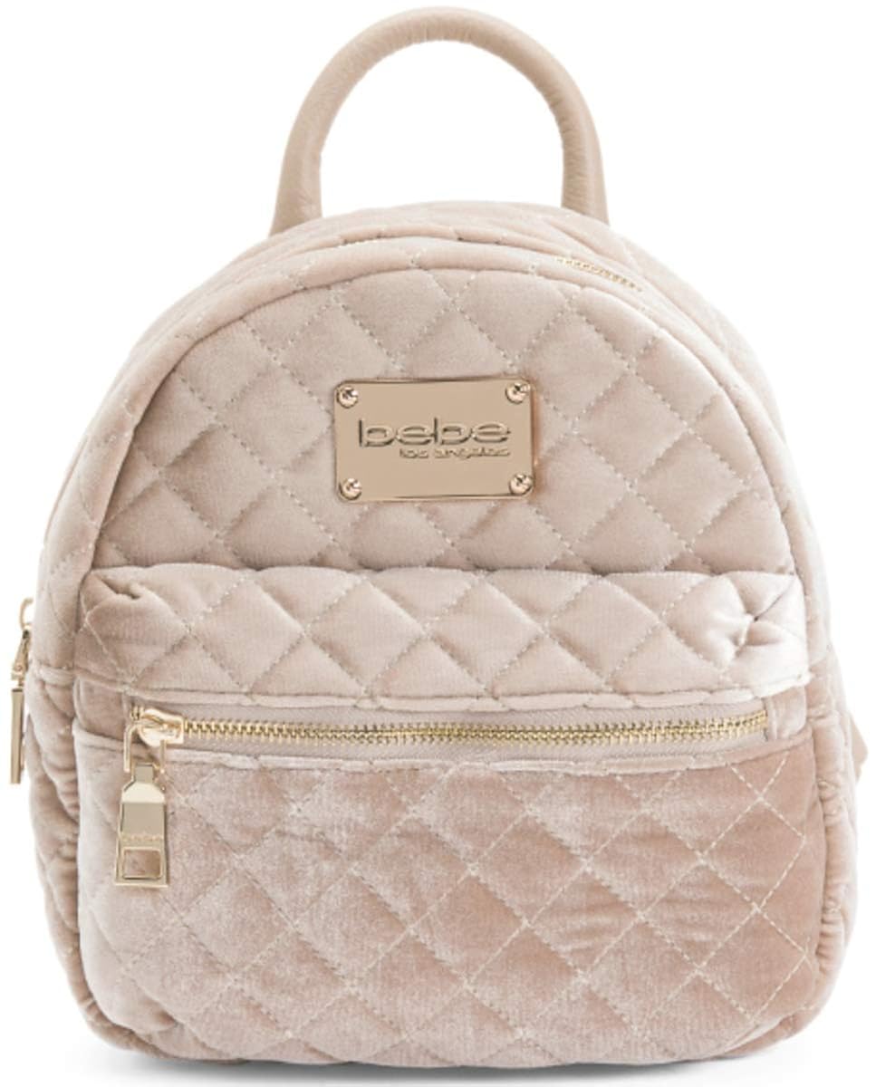 bebe quilted mini backpack