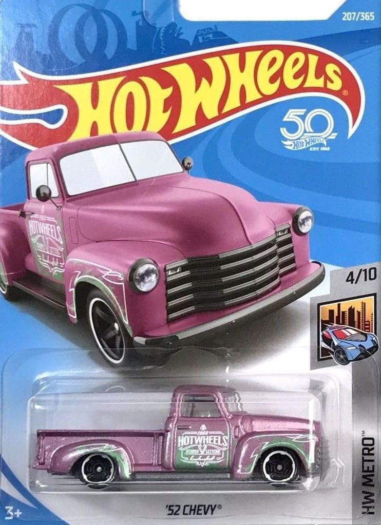 hot wheels 52 chevy pink