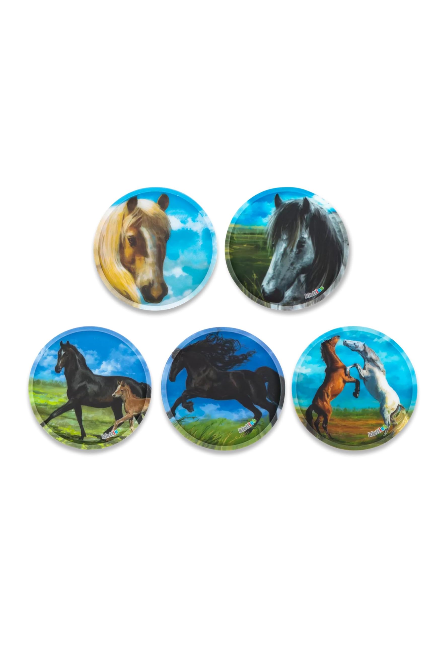 ergobag Set 5 Pieces, Horses - Colourful, standard size, Casual
