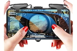 PUBG Mobile Controller,Mobile Gaming Trigger for Fortnite/Rules of Survival,Sensitive Shoot and Aim Buttons Shooter Handgrip 