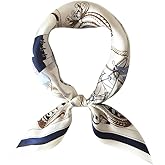 FONYVE 100% Mulberry Silk Scarfs for Women-Lightweight Square Satin Head Scarf-Small Silk Hair Scarf for Sleeping 21"x21"