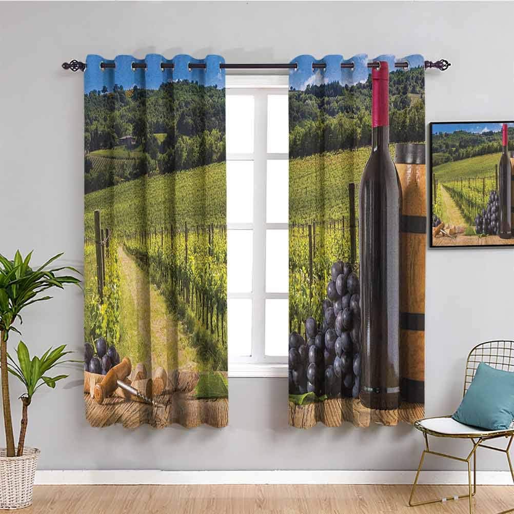 Winery Shading Insulated Curtain, Curtains 63 inch Length