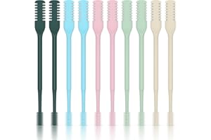 CNTVO 10 Pcs Nasal Hair Cutter, 2025 New 2-in-1 Double Sided Nose Hair Trimmer, 360° Rotating Manual Nose Hair Trimmer for Men and Women, Portable Professional Nasal Remover for Home Travel Essentials