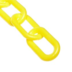 Mr. Chain Plastic Barrier Chain, Yellow, 2-Inch