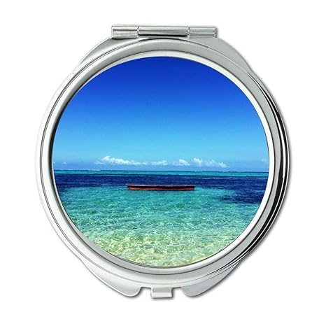 Yanteng Spiegel, Reise-Spiegel, allein Strandboot, Taschenspiegel, tragbarer Spiegel