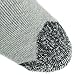 Working Person's 8766 Grey 4-Pack Steel Toe Crew Socks - Made In The USA (Large)