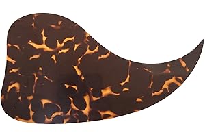 MUSICIAN OUTFITTERS Tortoise Acoustic Guitar Dreadnaught J45 Style Pickguard Self Adhesive (Dark Brown)
