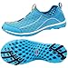 ALEADER Women's Open Heel, Blue, 7.5 US