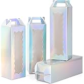20 Pcs Tumbler Gift Boxes with Handle for Sublimation Glass Exhibition Boxes, Transparent Gift Box for 20oz & 30oz Drinking Glasses Jars Sublimation Glass Can Blanks,9.8 x 3.35 x 3.35 In (Laser)