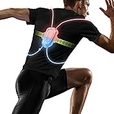 Crlincen LED Reflective Running Vest with Front Light, Running Lights for Runners Light Up Running Vest, Rechargeable & Adjustable Reflective Vest Women & Men(Multiple Colors Constantly Changing)