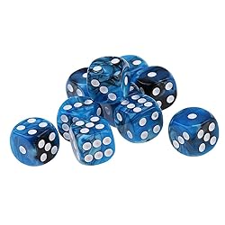 Yiotfandoll 10PCS Polyhedral Dice D6 Dice 16mm