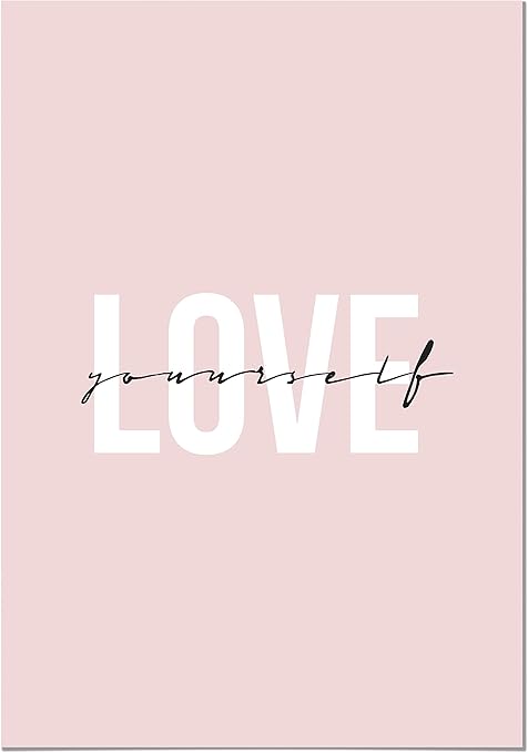 Panorama Poster Stampe Da Parete Love Yourself 30x21cm Stampato Su Carta 250gr Quadri Frasi Positive Poster Quadri Frasi Motivazionali Stampe Da Parete Moderne Decorazione Parete Amazon It Casa E Cucina