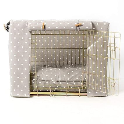 Hidey-Hidey - Käfigabdeckung für Käfige von Pets at Home - Grau mit Punkten - 108 cm (Groß)