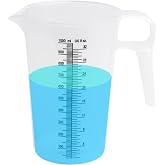 ACCUPOUR 32oz (1 quart) Measuring Pitcher, Plastic, Multipurpose - Great for Chemicals, Oil, Pool and Lawn - Ounce (oz) and Milliliter (mL) Increments (1000 mL)