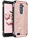 ZTE ZMax Pro Case,ZTE Carry Z981 Case,ZTE Grand X Max 2 Case,ZTE Imperial Max Case, BENTOBEN Bling Slim Hard Cover Shockproof Protective Case for ZTE Zmax Pro Z981/Grand X Max 2/Imperial Max Rose Gold