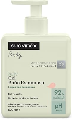 , Gel Champú Espumoso para Bebés, para Piel y Cabello, 500 ml
