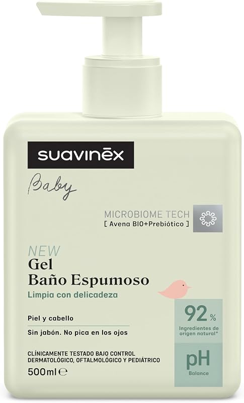 , Gel de Champô Espumante para Bebés, para Pele e Cabelo, 500 ml