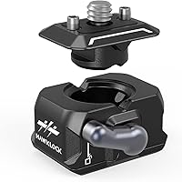 SmallRig Quick Release Plate Drop-in HawkLock Mini Quick Release Camera Mount Adapter with 1/4" Screw, for Camera Clamp, Supe