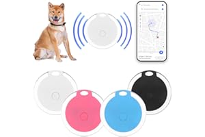 BEIXO GPS Tracker for Kids,Bags,Pets,Wallet, Luggage and More,Portable Bluetooth Anti-Lost Device,Dog Bluetooth Tracker,Keys Finder and Phone Finder, App Control(White)
