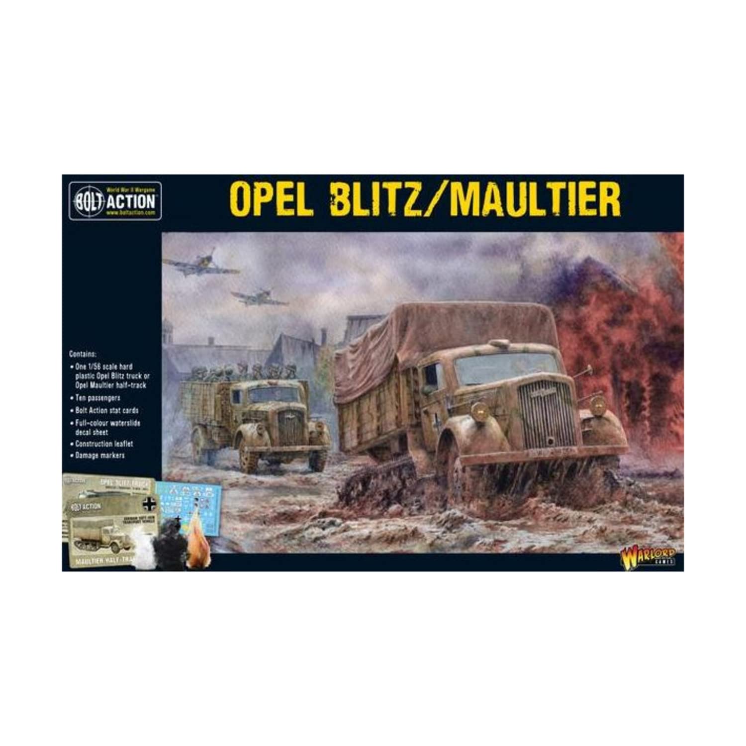 Opel Blitz/Maultier 1:56/28 Mm Plastikowy Model Do Bolt Action By Warlord Games - Bardzo Szczegółowa Miniatura Z II Wojny światowej