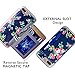 iPhone 7 Plus Wallet Case, iPhone 8 Plus Wallet Case, Premium PU Leather Flower Floral Back Folio Flip Wallet Cases Magnetic Holster Phone Case for iPhone 7 Plus with stand, Card Slots-Navy Blue&Red