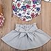 Infant Baby Girl Long Sleeve Floral Romper Bowknot Dress Skirt Casual Outfit