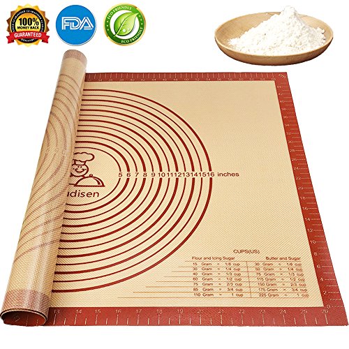 Buy Silicone Pastry Rolling Mat Baking Mat Nonslip with Measurements