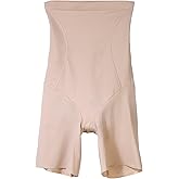 Naomi & Nicole Women's Inside Magic High Waist Thigh Slimmer Shapewear, 7929, Warm Beige, 3X