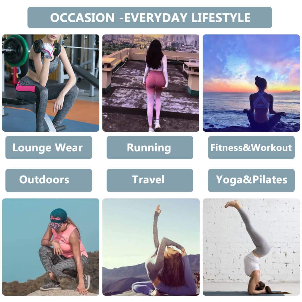 Puimentiua Yoga Pants Seamless Gym Leggings/Gradient Yoga Pants/Seamless Buttock Lifting Leggings/High Waist Pants Women\'s Fitness Sweatpants Tights/Yoga Leggings for Fitness.