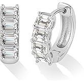 925 Sterling Silver Small Hoop Earrings,Hypoallergenic Cartilage Gold Earrings Lightweight 14K Gold Plated Hoops Earrings Cubic Zirconia Hoop Earrings for Women Jewelry Gifts