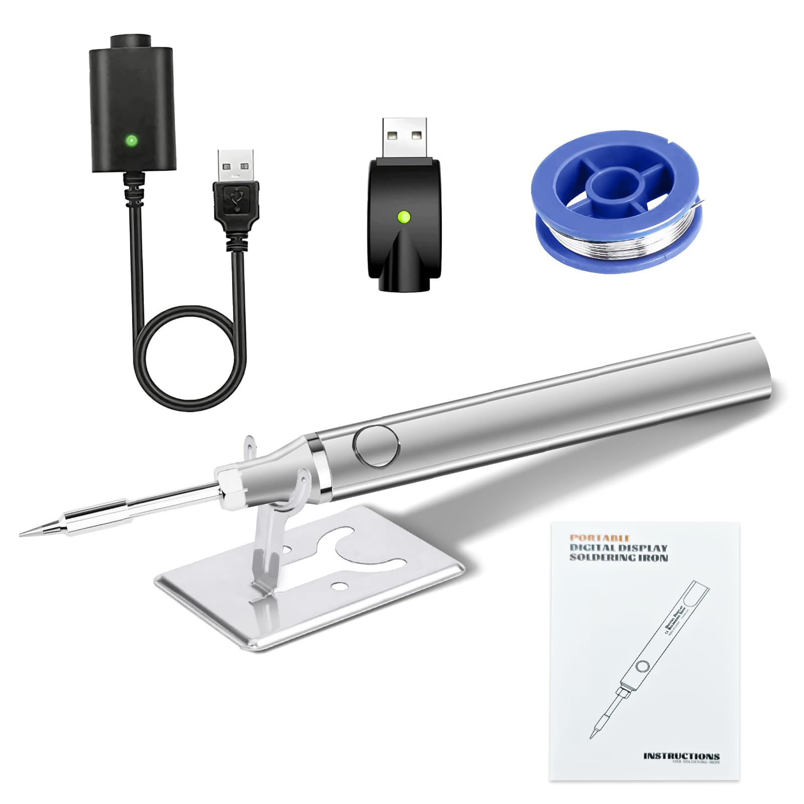 Photo 1 of **PARTIAL SET / SEE PHOTOS** Radio Soldering Iron, built-in 1000mAh battery, Adjustable Temperature, portable wireless design, circuit board repair, electronic component and jewelry soldering, DIY