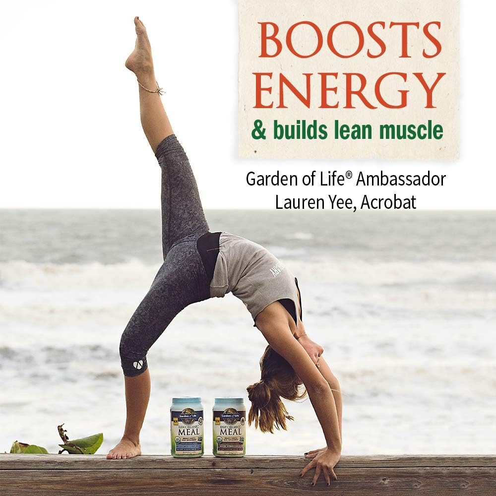 Garden of Life Meal Replacement Vanilla Chai Powder, 28 Servings, Organic Raw Plant Based Protein Powder, Vegan, Gluten-Free: Health & Personal Care